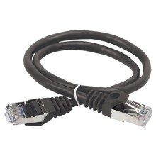 ITK Коммутационный шнур (патч-корд), кат.5Е FTP, 0,5м, черный (PC09-C5EF-05M)