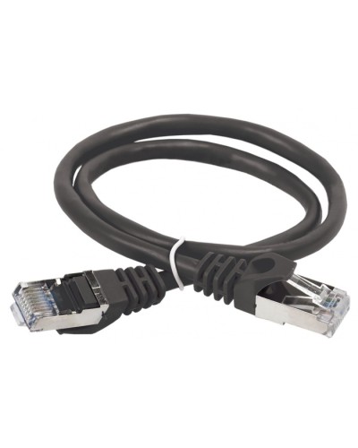 ITK Коммутационный шнур (патч-корд), кат.5Е FTP, 1м, черный (PC09-C5EF-1M) в Ессентуках Патч-корды и пигтейлы Pintop.ru