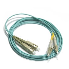 Шнур оптический LC-SC, duplex, 50/125, OM3, LSZH, 3 м LANMASTER LAN-2LC-2SC/OM3-3.0