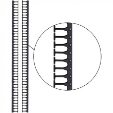 Кабельная гребенка 42U с пальцами глубиной 169 мм, 2 шт. в компл., черная LANMASTER (LAN-DC-CB-42Ux8-PF/L)