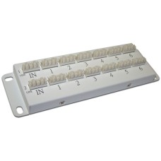 Коммутационная телефонная панель, параллельное подключение 2х6 LANMASTER LAN-HCS-PPT2X6