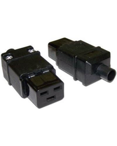 Вилка Lanmaster LAN-IEC-320-C19 IEC 60320 C19 16A 250V black в Ессентуках Коммутационные изделия Pintop.ru