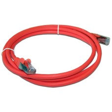 Патч-корд RJ45 - RJ45, 4 пары, FTP, категория 6, 3 м, красный, LSZH LANMASTER LAN-PC45/S6-3.0-RD