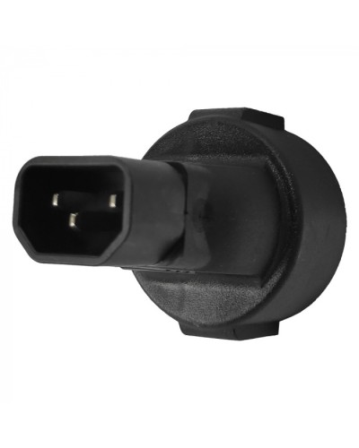 Адаптер переходной, розетка Schuko - вилка C14, 220В, 10А, черный LANMASTER (LAN-PPS/14-BK) в Ессентуках Проходные адаптеры и розетки оптические Pintop.ru