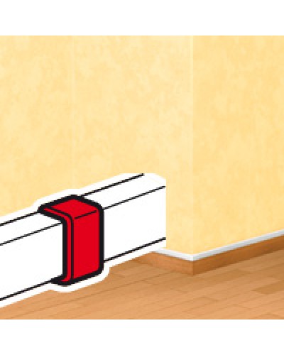 Накладка на стык DLPlus 60х16/20 белый Legrand (033608) в Ессентуках Аксессуары для кабель-канала Pintop.ru