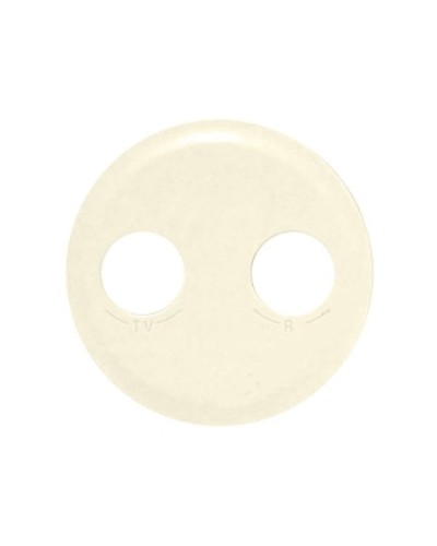 Лицевая панель для розетки TV/FM слоновая кость Celiane Legrand 066232 в Ессентуках Аксессуары для кабель-канала Pintop.ru