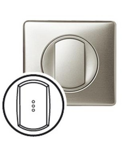 Лицевая панель для выключателя с индикацией титан Celiane Legrand 068303 в Ессентуках Аксессуары для кабель-канала Pintop.ru