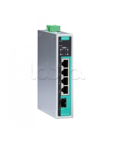 Коммутатор PoE 5-портовый Moxa EDS-G205A-4PoE-1GSFP в Ессентуках Коммутаторы Pintop.ru