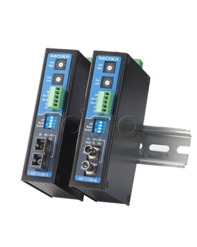 Конвертор RS-232/422/485 в оптику MM (ST)Moxa ICF-1150I-M-ST-T в Ессентуках Дополнительное оборудование для ОПС Pintop.ru