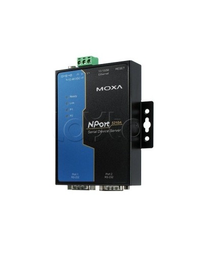 Сервер 2-портовый RS-232 в Ethernet Moxa NPort 5210A-T в Ессентуках Дополнительное оборудование для ОПС Pintop.ru