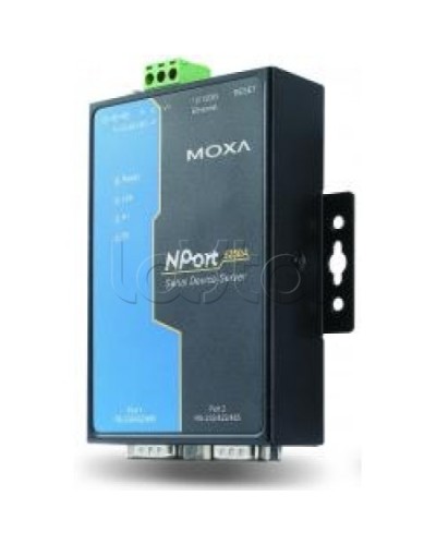 Сервер 2-портовый RS-232/422/485 в Ethernet Moxa NPort 5250A-T в Ессентуках Дополнительное оборудование для ОПС Pintop.ru