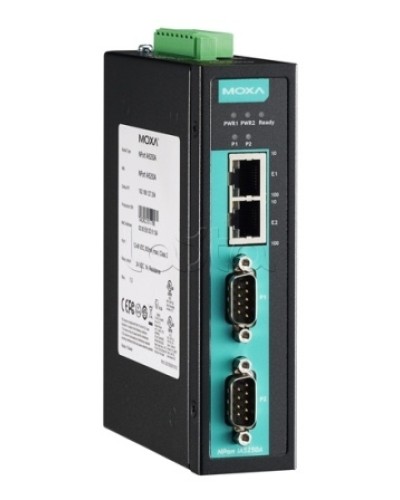 Сервер 2-портовый RS-232/422/485 в Ethernet Moxa NPort IA-5250A-T в Ессентуках Дополнительное оборудование для ОПС Pintop.ru