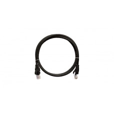 Шнур коммутационный 2хRJ45/8P8C, U/UTP, 4 пары, Кат.5е, PVC, черный (0,3м) NIKOMAX NMC-PC4UD55B-003-BK