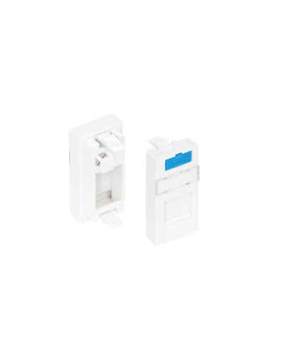 Вставка 22,5x45 KeyStone 1 порт NIKOMAX (NMC-PM1P-PH-WT) в Ессентуках Аксессуары для кабель-канала Pintop.ru