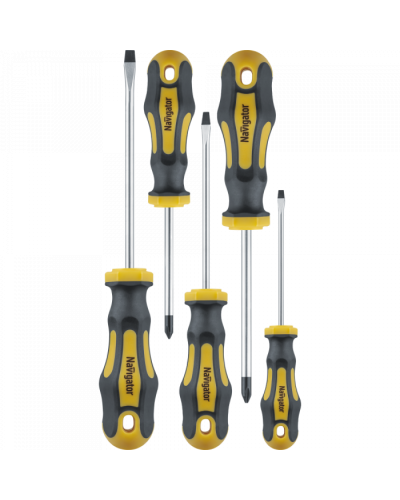 Отвёртка Navigator 95 267 NHT-Ot02-H5 (обычные, 5 шт) в Ессентуках Монтажные инструменты Pintop.ru