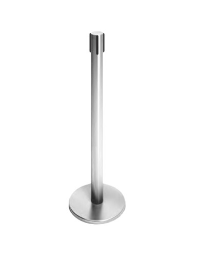 Стойка ограждения передвижная с ремнем (5 метров черный с тормозом) Oxgard ВЗР2387.03 в Ессентуках Ограждения Pintop.ru