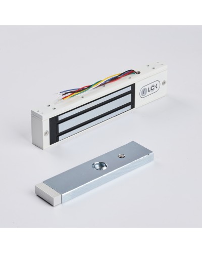 R-Lock RL-EM180-0SW - Электромагнитный замкок, 180кг, DC12/24B, цвет белый, RAL9016(белый), два датчика втроены в корпус замка: датчик Холла и магнито-контактный датчик в Ессентуках Электромагнитные замки Pintop.ru