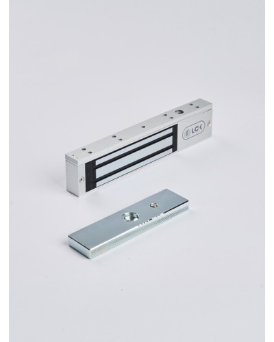 R-Lock RL-EM180-L0S - Электромагнитный замкок, 180кг, DC12/24B, цвет серебристый сатинированный алюминий RAL 7047 в Ессентуках Электромагнитные замки Pintop.ru
