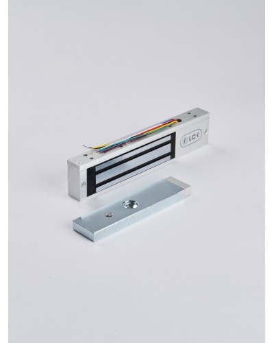 R-Lock RL-EM180-LSS - Электромагнитный замкок, 180кг, DC12/24B, цвет серебристый сатинированный алюминий RAL 7047, два датчика втроены в корпус замка: датчик Холла и магнито-контактный датчик в Ессентуках Электромагнитные замки Pintop.ru