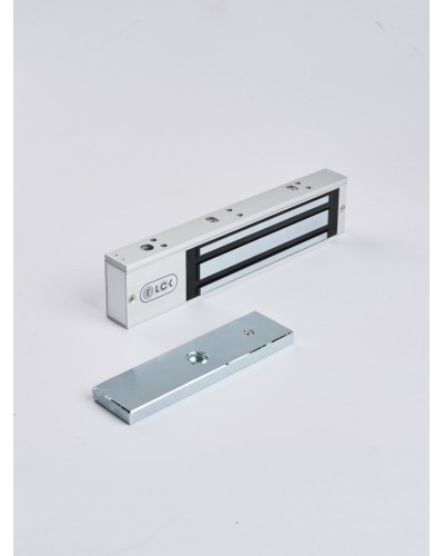 R-Lock RL-EM280-L0S - Электромагнитный замкок, 280кг, DC12/24B, цвет серебристый сатинированный алюминий RAL 7047 в Ессентуках Электромагнитные замки Pintop.ru
