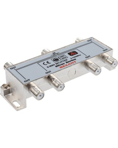 Делитель ТВх6 под F-разъем, 5-1000МГц, Silver (7 F-разъемов в комплекте) REXANT 05-6104 в Ессентуках Системы видеонаблюдения Pintop.ru