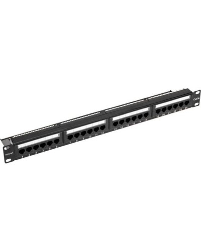Панель коммутационная с кабельным органайзером 19, 1U, 24 порта, UTP, RJ-45, CAT 5e REXANT PRO (02-0031) в Ессентуках Аксессуары для стоек и шкафов Pintop.ru