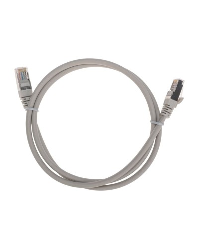 Патч-корд F/UTP, CAT 5e, RJ45-RJ45, 26AWG, LSZH, серый, 1м REXANT 02-0110-1 в Ессентуках Патчкорды (медные) Pintop.ru
