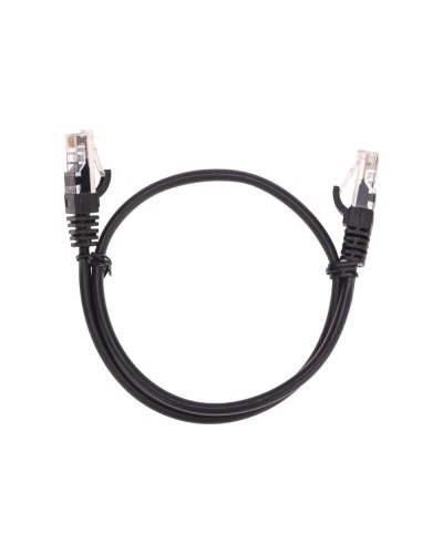 Патч-корд U/UTP, CAT 5e, RJ45-RJ45, 26AWG, LSZH, черный, 0,5м REXANT 02-0102-05 в Ессентуках Патчкорды (медные) Pintop.ru