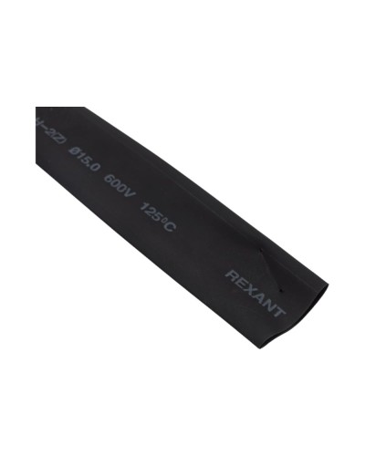 Термоусаживаемая трубка 15.0 / 7.5 мм черная (100 м/бухта) REXANT (49-1506) в Ессентуках Монтажные материалы Pintop.ru