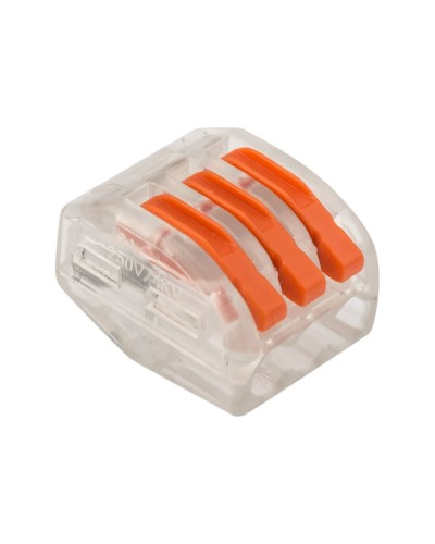 Универсальная многоразовая 3-проводная клемма (50шт/уп) REXANT (07-5253-1) в Ессентуках Клеммные колодки Pintop.ru