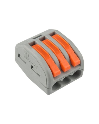 Универсальная многоразовая 3-проводная клемма (50шт/уп) REXANT (07-5253-4) в Ессентуках Клеммные колодки Pintop.ru