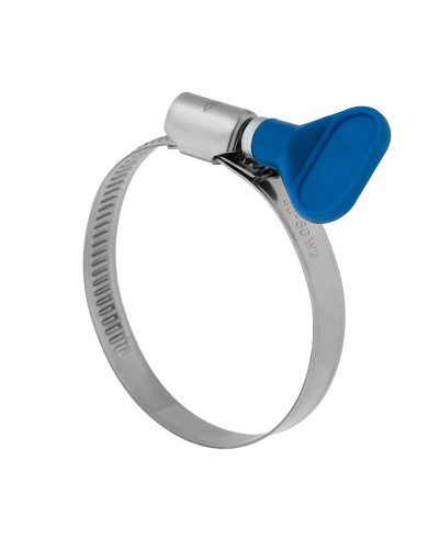 Хомут червячный 32-50/9-0,7мм, с ключом, нержавеющая сталь W2, (50 шт/уп) REXANT 07-0732-1 в Ессентуках Стяжки-хомуты Pintop.ru