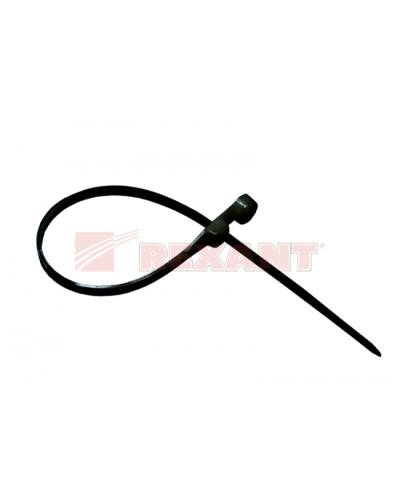 Хомут-стяжка нейлоновый под винт 3.6х150 мм чёрный (100шт/уп) REXANT 07-0155 в Ессентуках Стяжки-хомуты Pintop.ru