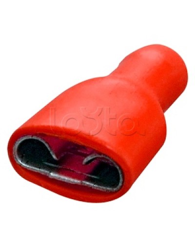 Клемма плоская полностью изолированная 0.5-1.5 мм² (КППИ гнездо - 6.6мм) (100шт/уп) REXANT 08-0612 в Ессентуках Клеммные колодки Pintop.ru