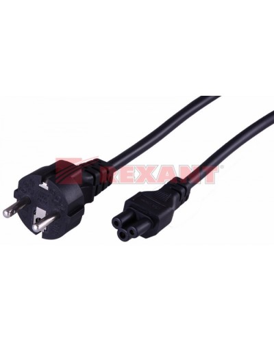 Шнур сетевой Евро 3х0.75мм² 1.8М (PVC) (с заземлением) (ноутбук) (10шт/уп) REXANT 11-1151 в Ессентуках Патч-корды и пигтейлы Pintop.ru