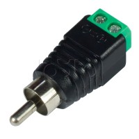Разъем штекер RCA с клеммной колодкой (блистер) (50шт/уп) REXANT 14-0413