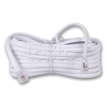 Удлинитель телефонный 3 м белый (10шт/уп) REXANT 18-3031