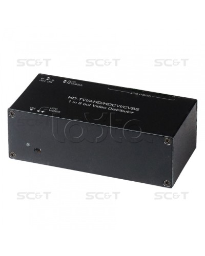Распределитель видеосигнала HDCVI/HDTVI/AHD SC&T CD108HD в Ессентуках Видеоусилители, Модуляторы, Делители Pintop.ru