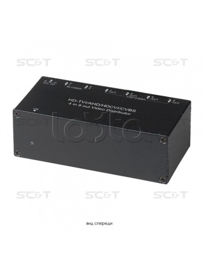 Распределитель видеосигнала HDCVI/HDTVI/AHD/CVBS SC&T CD408HD в Ессентуках Видеоусилители, Модуляторы, Делители Pintop.ru