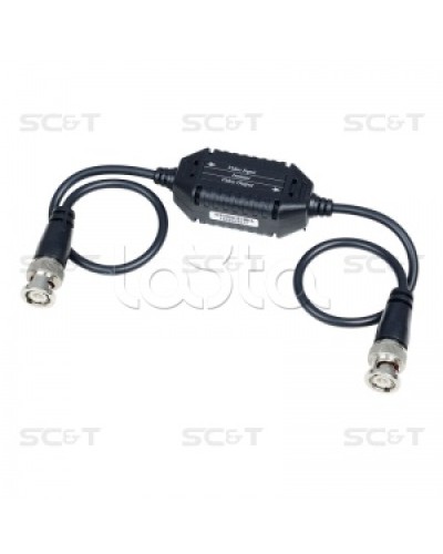 Изолятор коаксиального кабеля (AHD/CVI/TVI) для защиты от искажений по земле SC&T GL001HDP в Ессентуках Видеоусилители, Модуляторы, Делители Pintop.ru