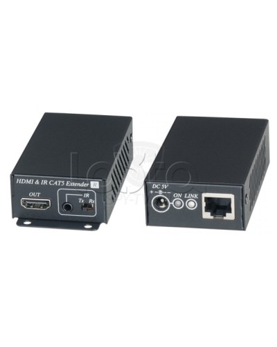 Комплект для передачи HDMI сигнала с ИК повторителем по одному кабелю витой пары SC&T HE02EI в Ессентуках Видеоусилители, Модуляторы, Делители Pintop.ru