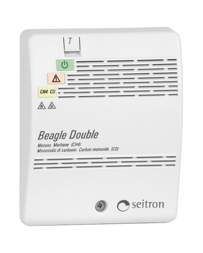 Комбинированный сигнализатор на природный и угарный газ (CH4 и CO) Seitron RGDCM0MP1 Beagle Double в Ессентуках Технологические извещатели Pintop.ru