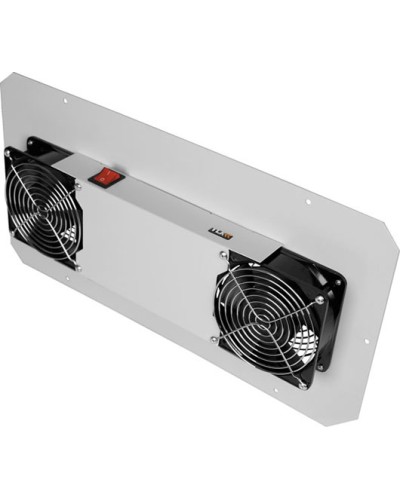 Панель вентиляционная с 2 вентиляторами TLK TLK-FAN2-GY в Ессентуках Вентиляторные модули Pintop.ru