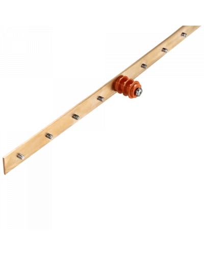 Шина заземления вертикальная, медная 1900х25х3 мм, 34 контакта TWT (TWT-EBARV-42U-25x3/34) в Ессентуках Аксессуары для стоек и шкафов Pintop.ru