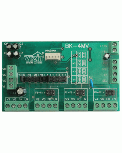 Плата печатнаяв сборе Vizit ЗИП БК-4МVE в Ессентуках Аксессуары для многоабонентных систем Pintop.ru