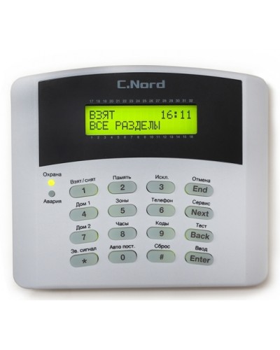 Клавиатура C.Nord K16-LCD в Ессентуках Приемно-контрольные приборы Pintop.ru