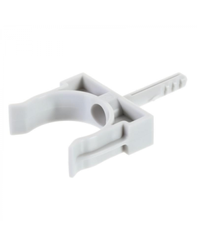 Держатель Экопласт с дюбелем без шурупа D16мм (черный) в Ессентуках Аксессуары для кабель-канала Pintop.ru