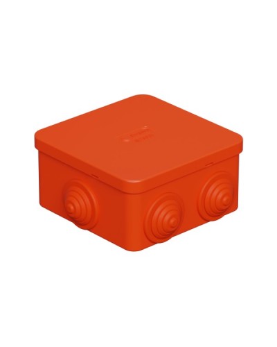 Коробка огн. E110, о/п 85х85х50мм,без галогена, 12 вых., IP55, 9P, оранж. Экопласт (43151HF) в Ессентуках Распределительные коробки Pintop.ru