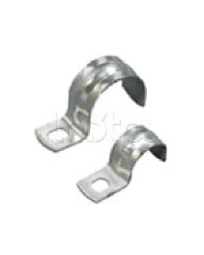 Скоба оцинкованная с одним отверстием для трубы D14мм, м.о.6,5-5,0мм(1уп=100шт) Экопласт (43714P) в Ессентуках Держатели, клипсы, скобы Pintop.ru