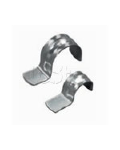 Скоба оцинкованная однолапковая без монтажного отверстия, для трубы D63мм (1уп = 50шт) Экопласт (43761) в Ессентуках Держатели, клипсы, скобы Pintop.ru